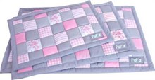 Benchmat pupz patchwork roze 59x41 cm