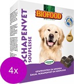Biofood Schapenvet Maxi 40 stuks - Hondensnacks - 4 x Naturel