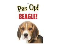 Beagle Waakbord - Pas Op