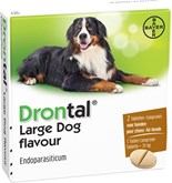 Drontal Large Dog Flavour Ontworming - Grote Hond - 2 tabletten