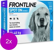Frontline Spot On 3 Large Hond Large - Anti vlooien en tekenmiddel - 2 x 6 pip