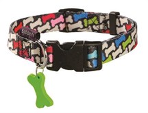 Bobby halsband voor hond carnaval 25-40x1,6 cm