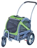 Doggy ride buggy mini groen/grijs 110x90x65 cm