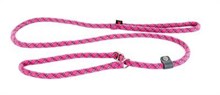 Retrieverlijn voor hond nylon reflecterend roze 13 mmx180 cm