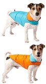 Adori hondenjas omkeerbaar blauw/oranje 25 cm