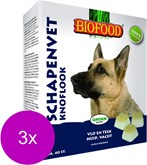 Biofood Schapenvetbonbons met Knoflook - Hond - Voedingssupplement - 3 x 40 bonbons