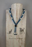 Keramische Halsband (dé natuurlijke teken bestrijding) turquoise maat XS