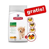 Hill´s Science Plan Puppy + Emoji Speelgoed gratis! - Plan Puppy Healthy Development Medium met Lam & Rijst (12 kg)
