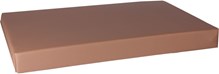 Hondenmatras leatherlook beige 100x75x10 cm