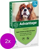 Advantage Hond 4 pip - Anti vlooien en luizenmiddel - 2 x 1 ml 4-10kg