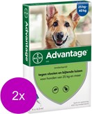 Advantage Hond 4 pip - Anti vlooien en luizenmiddel - 2 x 4 ml 25-40 Kg