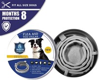 Vlooienband - Tekenband- Halsband voor hond - 8 Maanden bescherming - PLUS Vlooienkam hond - NIEUW 2019 - Essentiele Olie - Vlooienallergie bestrijden