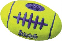 Kong Air Squeaker Football Small - Bal - 97 mm x 86 mm x 40 mm - Geel