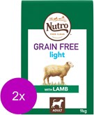 Nutro Adult Grain Free Light - Hondenvoer - 2 x Lam 9.5 kg