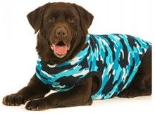 Suitical Recovery Suit Hond - XXL - Blauw Camouflage