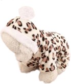 Designer wintertrui - Dieren patroon trui - Honden trui - Warme wintertrui voor honden - Luipaard design - Maat M