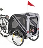 Karlie fietskar doggy liner economy grijs/zwart 125x95x72 cm