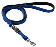 Adori traininslijn voor hond nylon soft blauw/zwart 200x2 cm