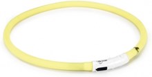Veiligheidshalsband met USB Geel max 70cm
