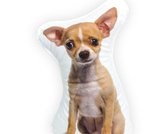 Intimo Hond Chihuahua - Sierkussen - 30x20 cm - Bruin/Wit