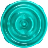Slo Bowl Fun Feeder Voerbak - Anti schrok voerbak - Voerbak Slo-Bowl Mini Drop Teal Lichtblauw - 22X22X5 CM