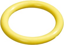 Flamingo Hondenspeelgoed Dental ring - Geel - 14 x 14 x 1