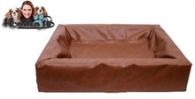Bia bed hondenmand bruin 45X45X12CM