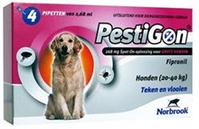 Pestigon Spot-on! hond (20-40 kg) 4 x 2.68 ml