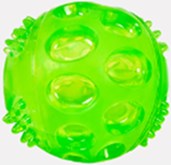 Groene bal met piep geluid
