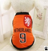 Shirt voor hondjes - "Voetbalshirt Nederland" - Maat XXXL