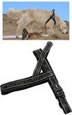 Hurtta harnas voor hond gevoerd zwart 100 cm