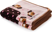Smart Pet Love Snuggle Blanket Roze - Hond & Kat - 122 x 81 cm